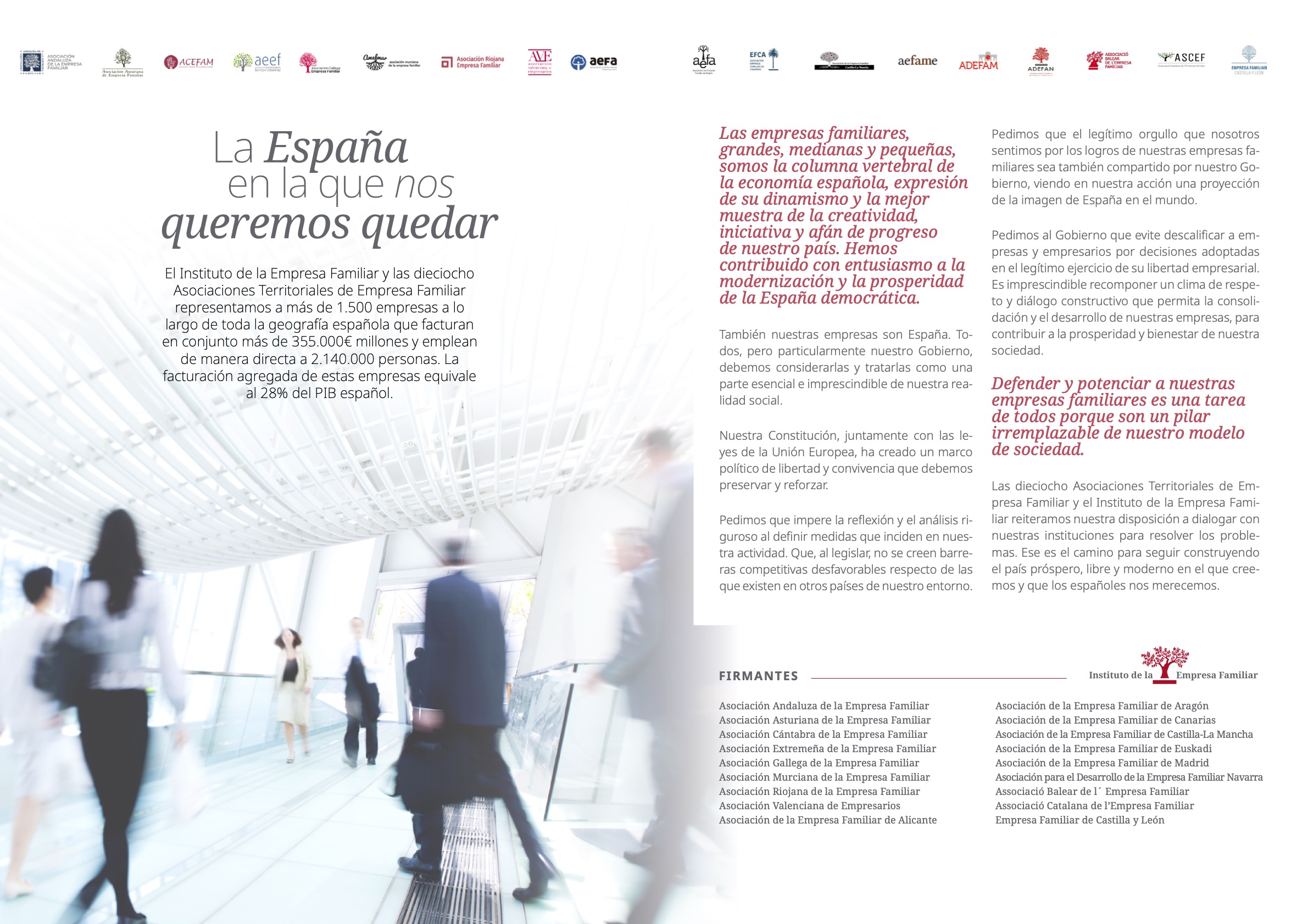 Declaración La España en la que nos queremos quedar