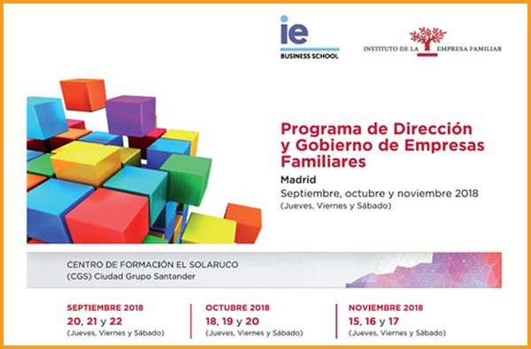 Programa de Dirección y Gobierno de Empresa Familiar/IEF (Madrid)        